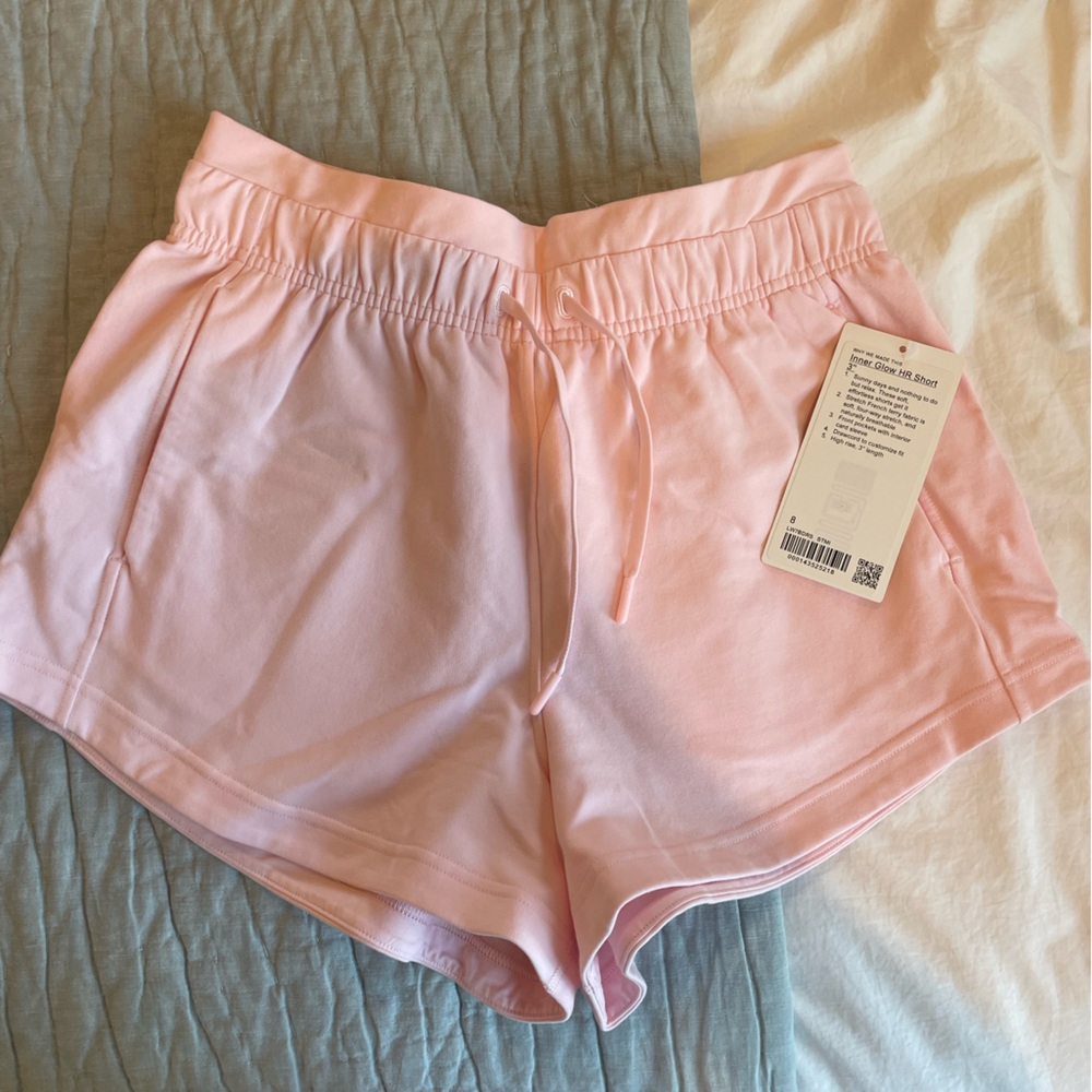 Lululemon Athletica Light Pink Athletic Shorts